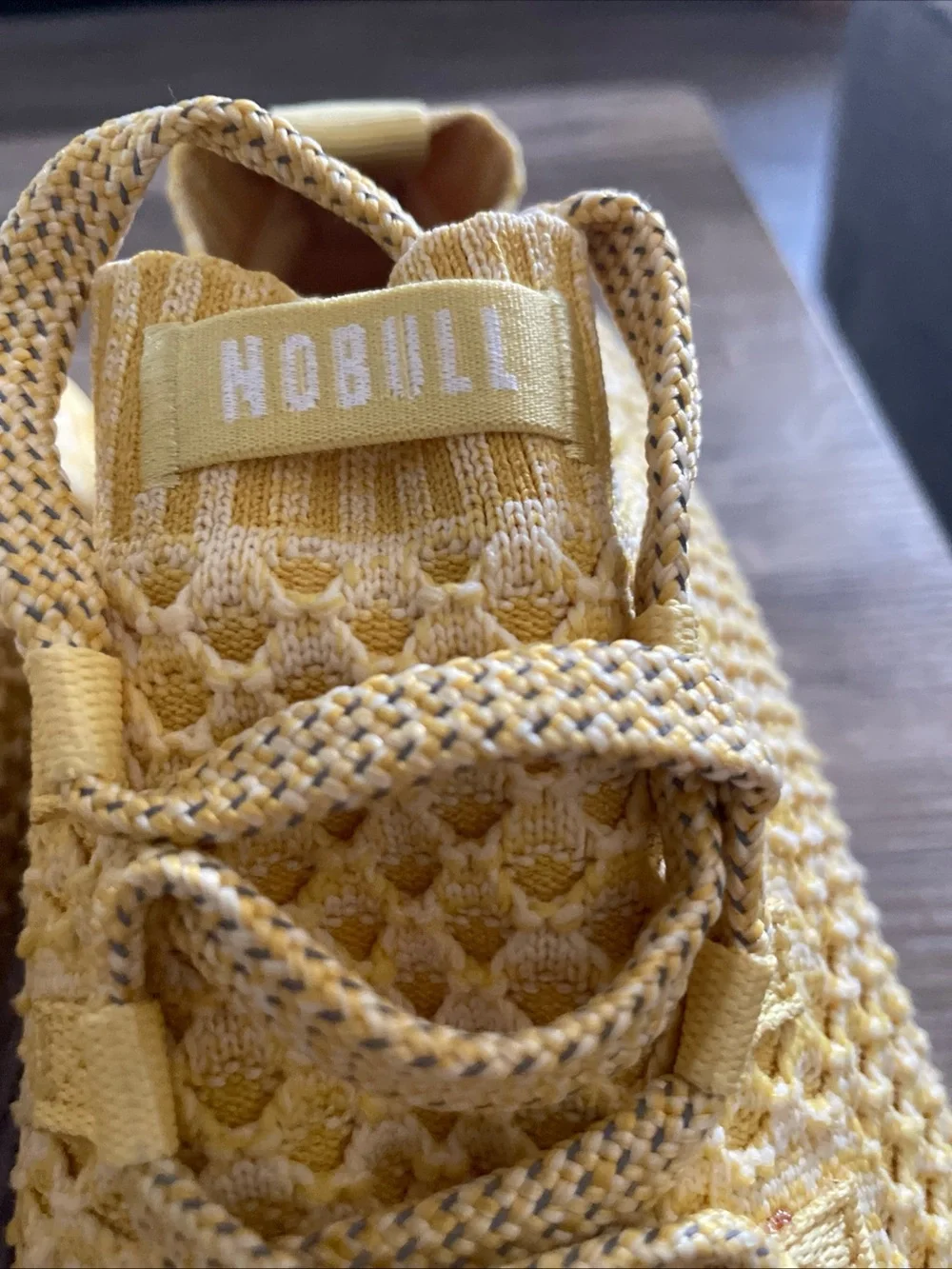 No bull Lemon drop yellow diamond Knit runners/Joggers sneakers M12.5 W 14 NEW
